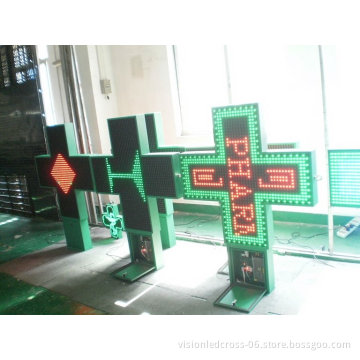 LED Outdoor Programmable Sign LED Pharmacy Cross Sign